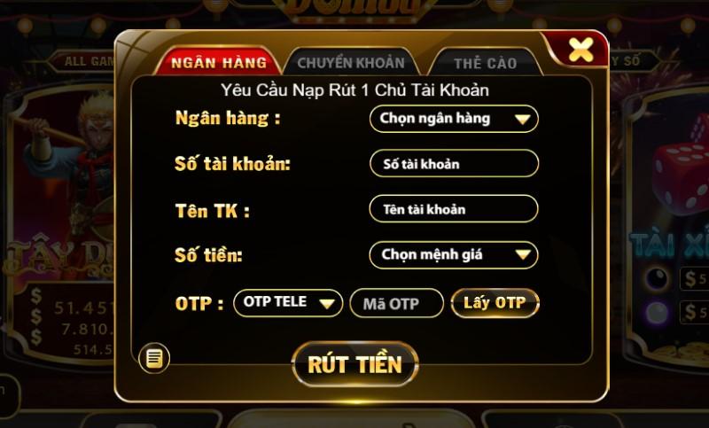 nạp và rút tiền dom88